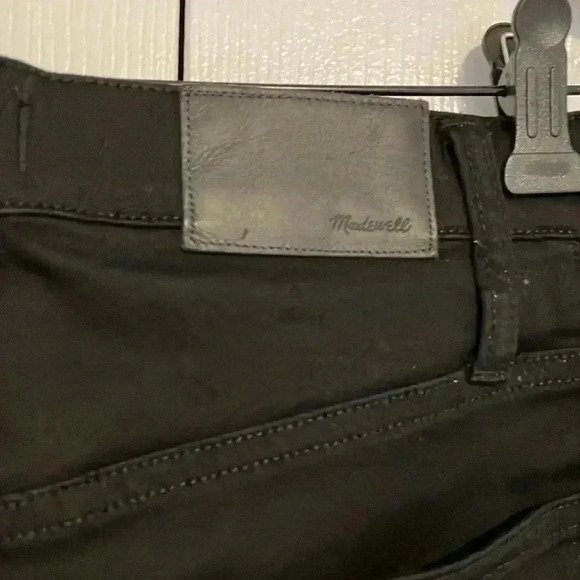 Madewell Mid Rise Skinny Denim Jeans with  Velvet Trim on sides. Size 30 - Picture 3 of 8